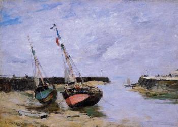 尤金 佈丹 Trouville, the Jettys, Low Tide 尤金 佈丹 Trouville, the Jettys, Low Tide